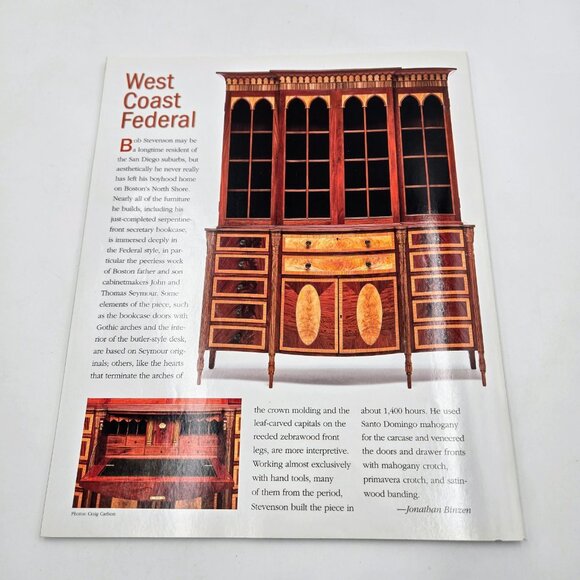 Tauton’s Fine Woodworking Magazine Lot February April June August October Decemb - Picture 3 of 16